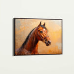 Horses 066 Canvas Art 90 x 60 cm / Stretched on hidden frame