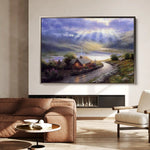 Landscape 066 Canvas Art 90 x 60 cm / Stretched on hidden frame