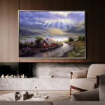 Landscape 066 Canvas Art 90 x 60 cm / Stretched on hidden frame
