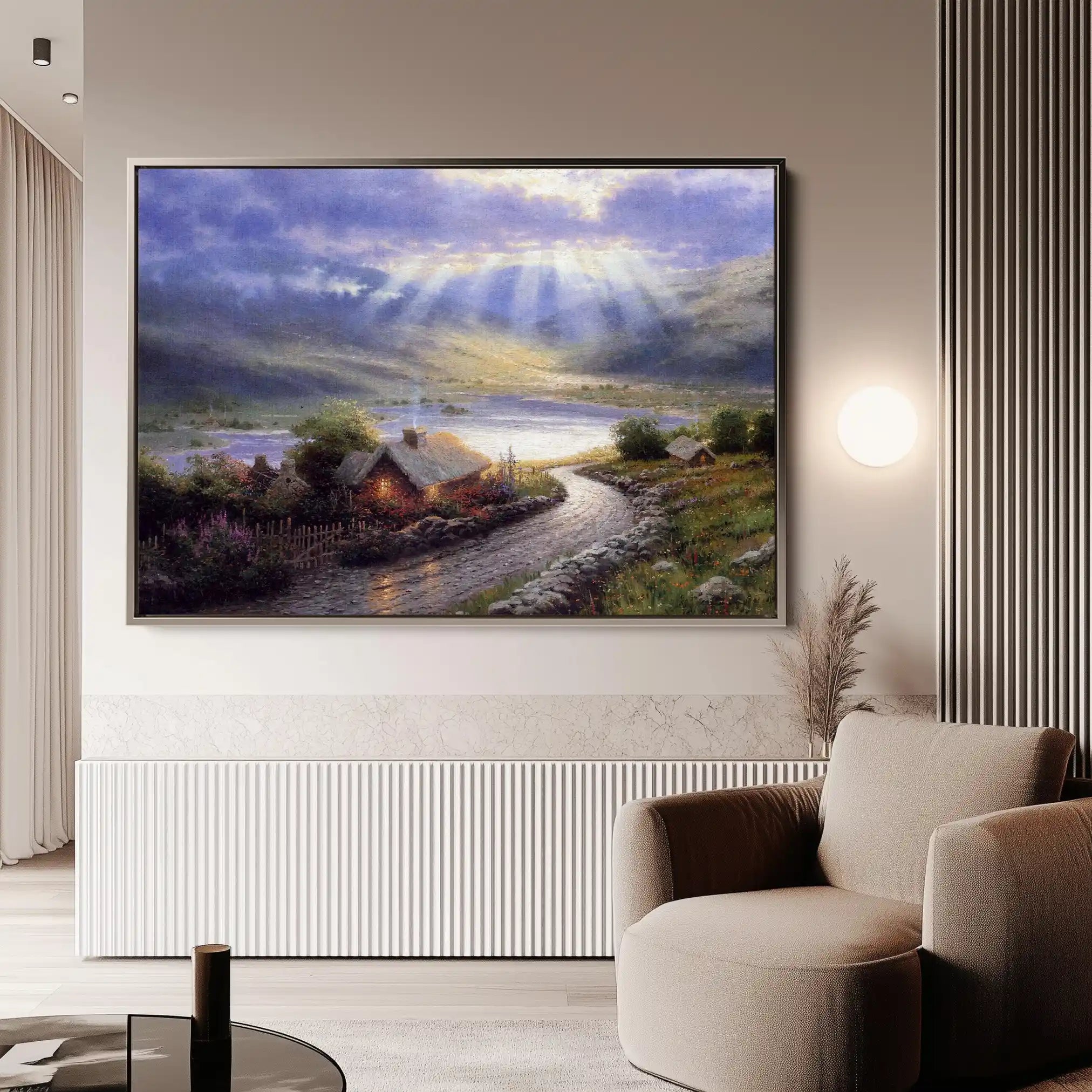 Landscape 066 Canvas Art 90 x 60 cm / Stretched on hidden frame
