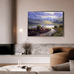 Landscape 066 Canvas Art 90 x 60 cm / Stretched on hidden frame