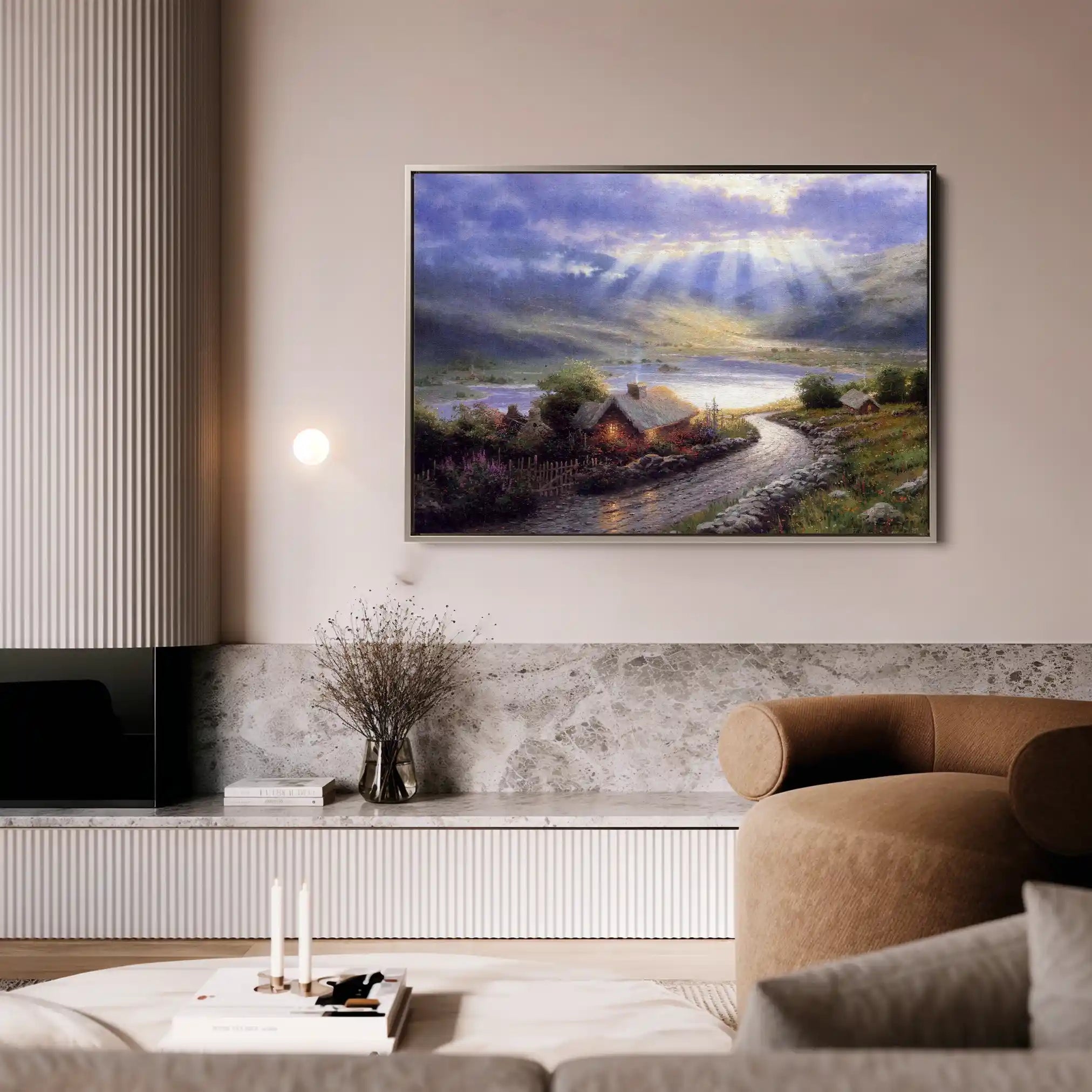Landscape 066 Canvas Art 90 x 60 cm / Stretched on hidden frame