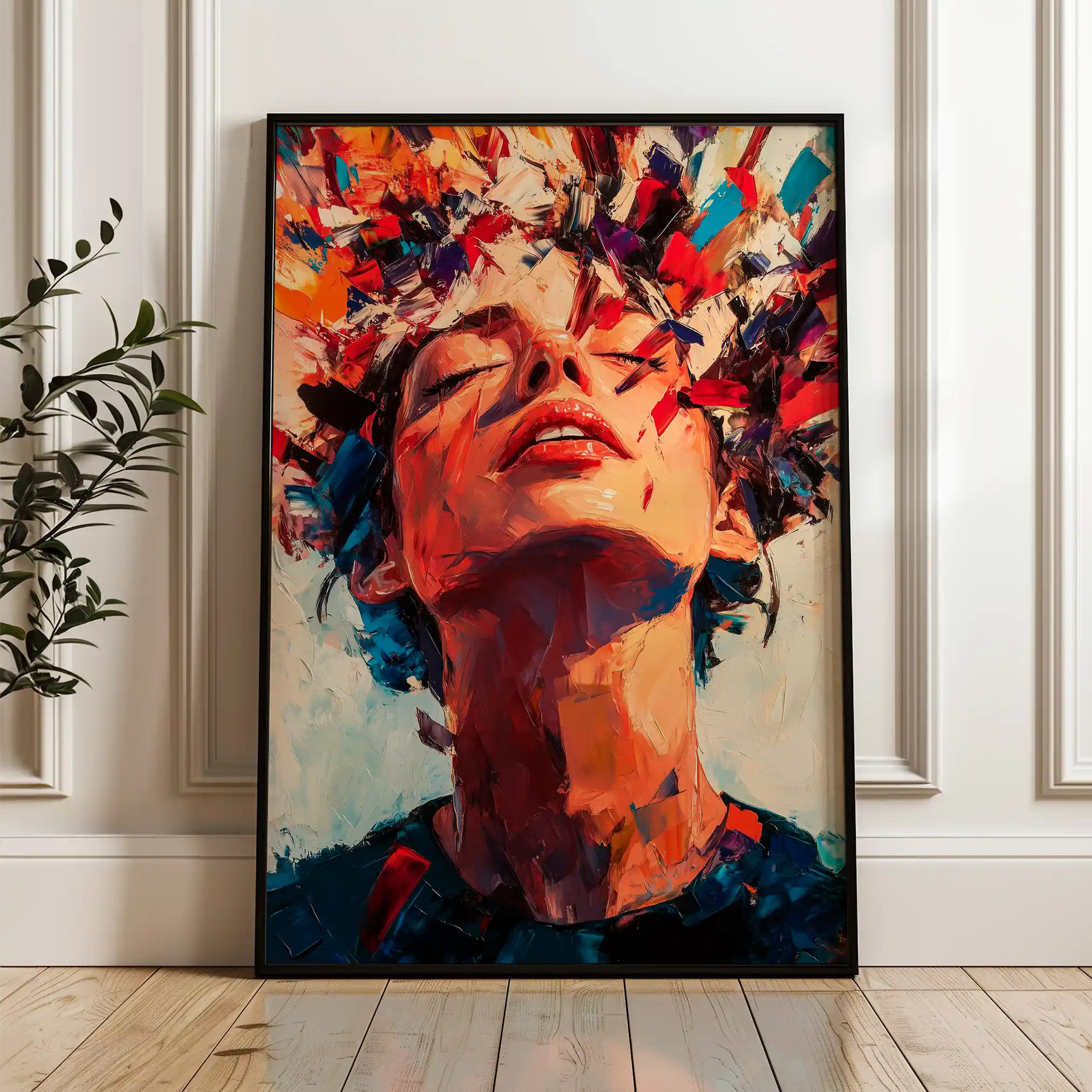 Portrait 066 Canvas Art 90 x 60 cm / Stretched on hidden frame