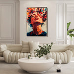 Portrait 066 Canvas Art 90 x 60 cm / Stretched on hidden frame