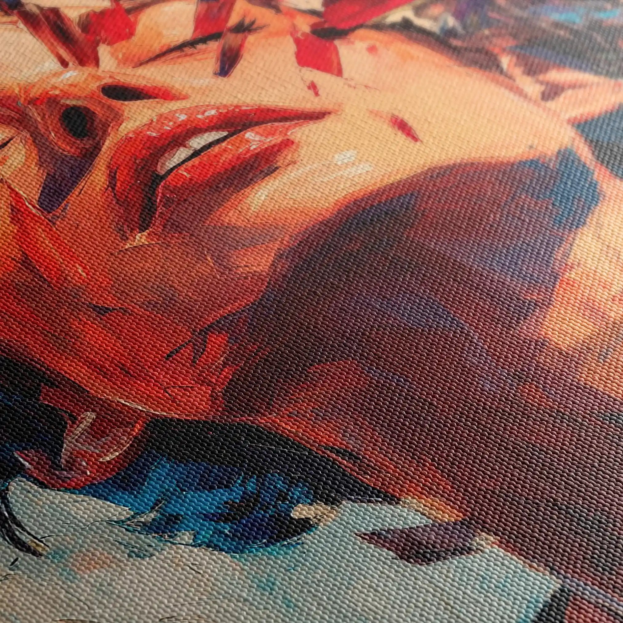 Portrait 066 Canvas Art 90 x 60 cm / Stretched on hidden frame