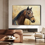 Horses 067 Canvas Art 90 x 60 cm / Stretched on hidden frame