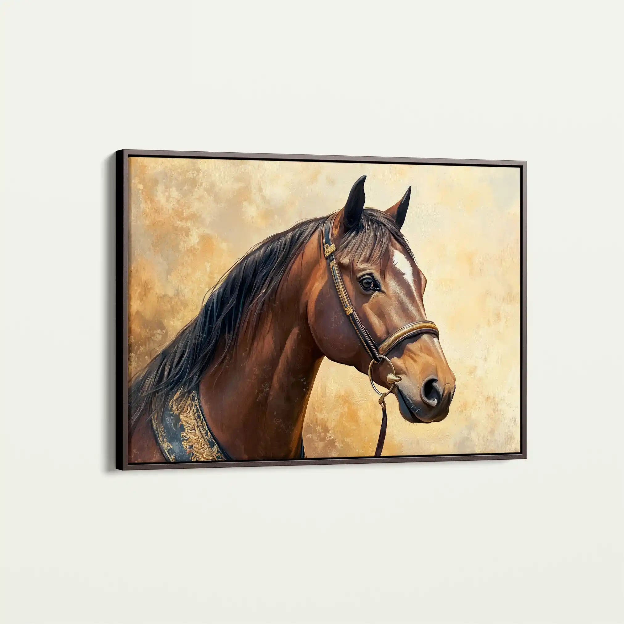Horses 067 Canvas Art 90 x 60 cm / Stretched on hidden frame