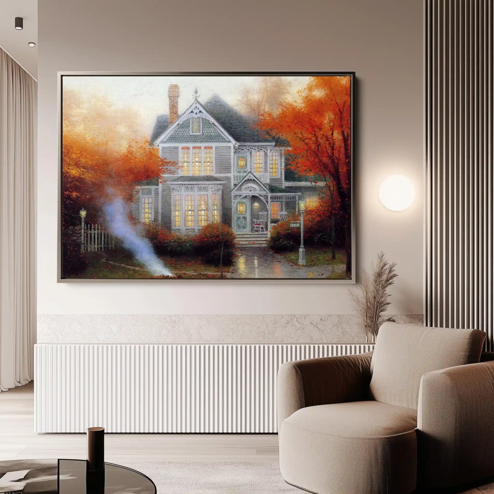 Landscape 067 Canvas Art 90 x 60 cm / Stretched on hidden frame