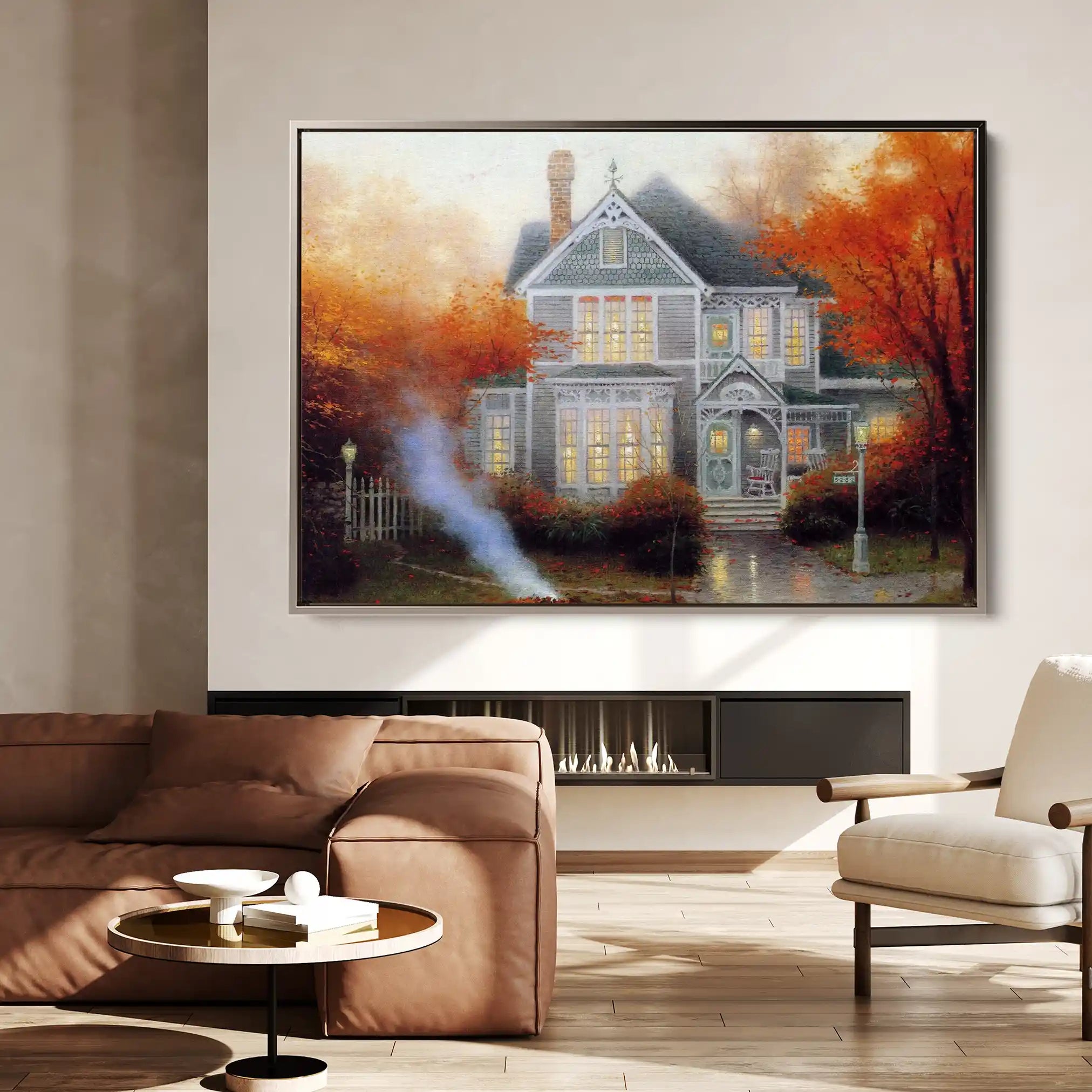 Landscape 067 Canvas Art 90 x 60 cm / Stretched on hidden frame