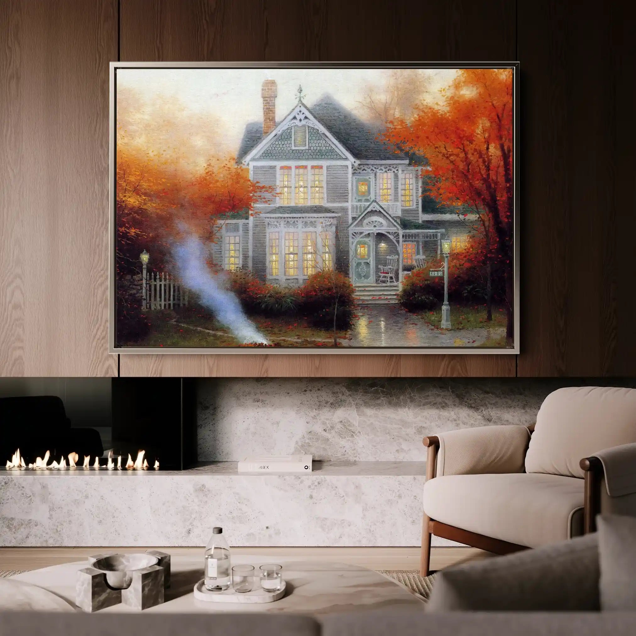 Landscape 067 Canvas Art 90 x 60 cm / Stretched on hidden frame