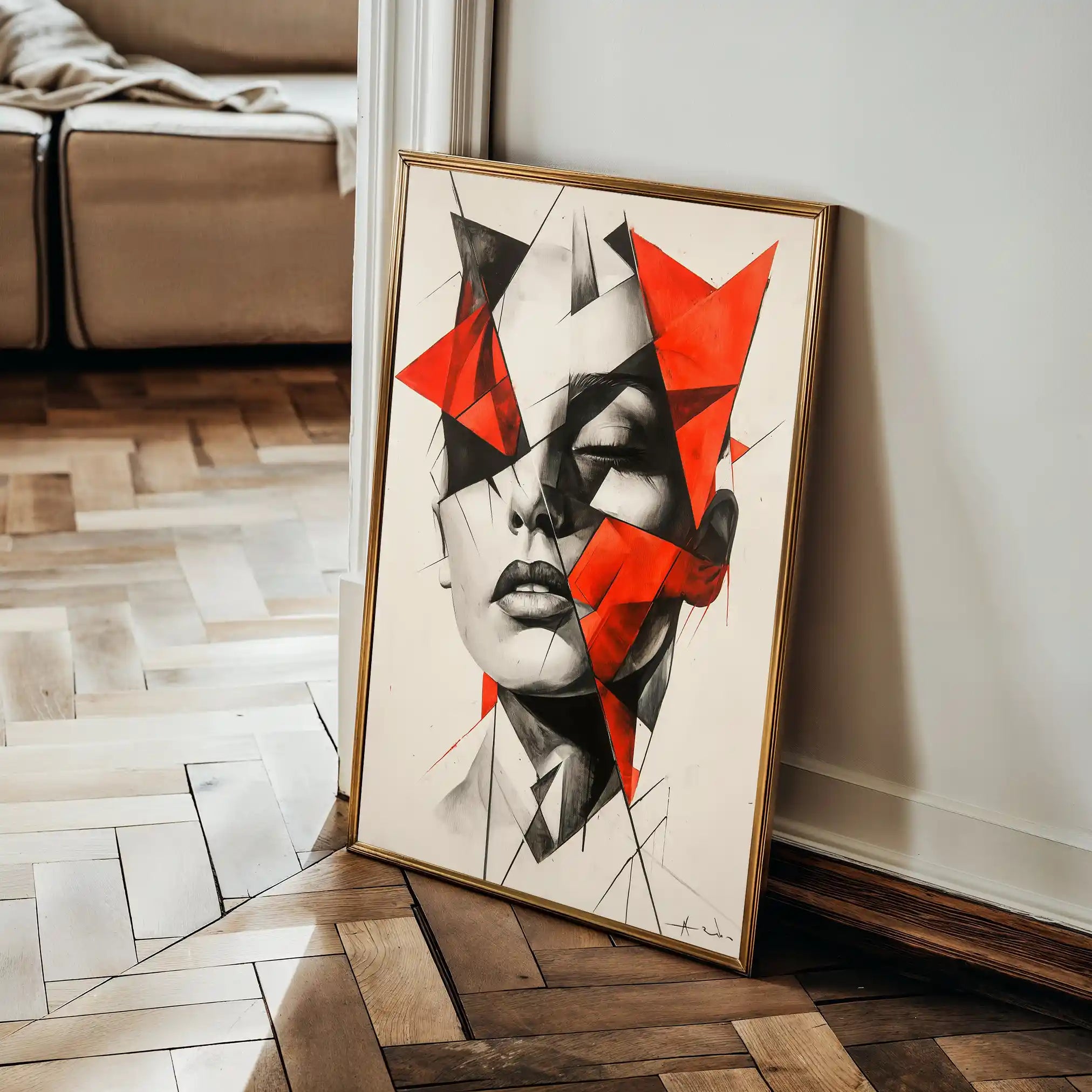 Portrait 067 Canvas Art 90 x 60 cm / Stretched on hidden frame