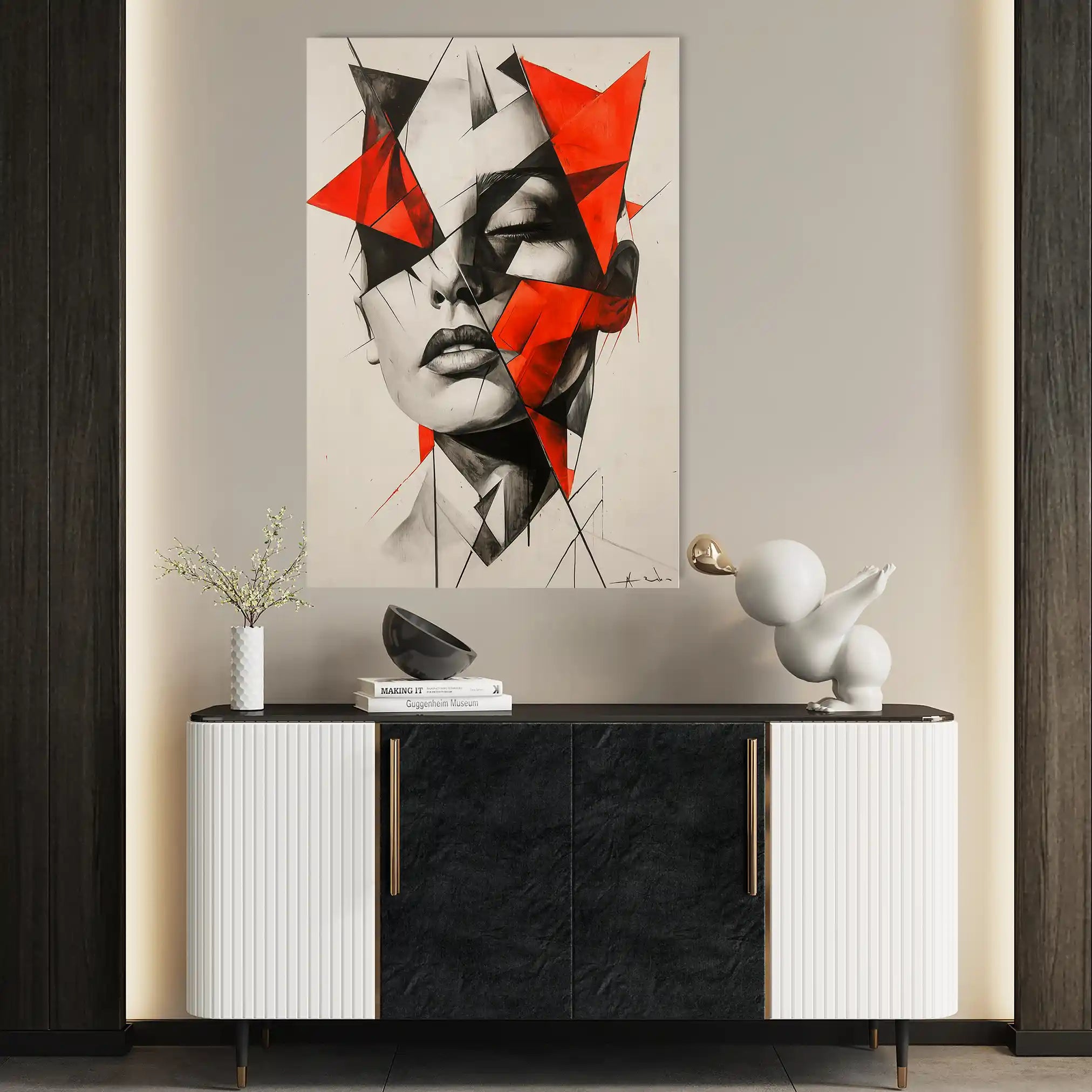 Portrait 067 Canvas Art 90 x 60 cm / Stretched on hidden frame