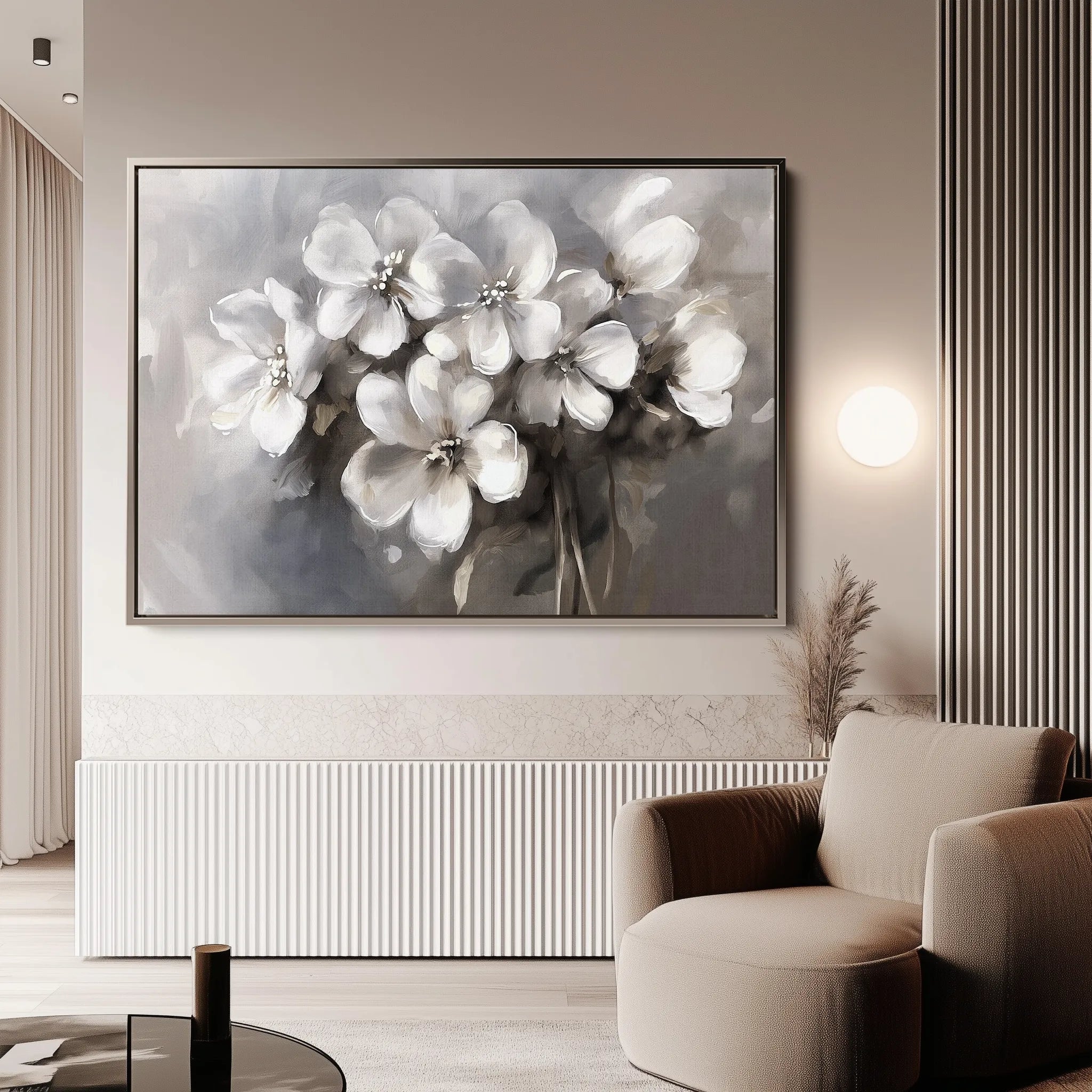 Floral Canvas Wall Art WAD068-F 90 x 60 cm / Stretched on hidden frame