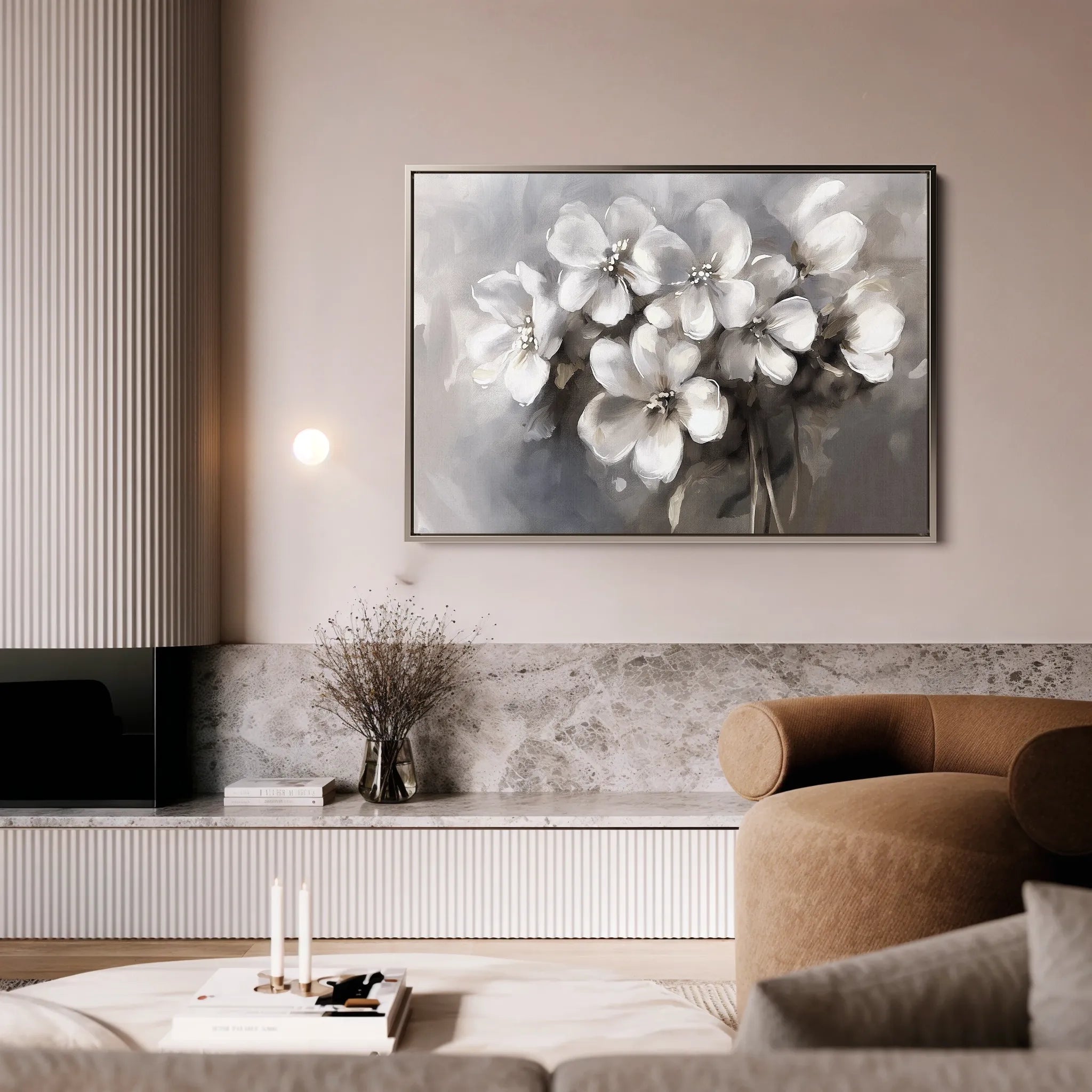 Floral Canvas Wall Art WAD068-F 90 x 60 cm / Stretched on hidden frame