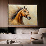 Horses 068 Canvas Art 90 x 60 cm / Stretched on hidden frame