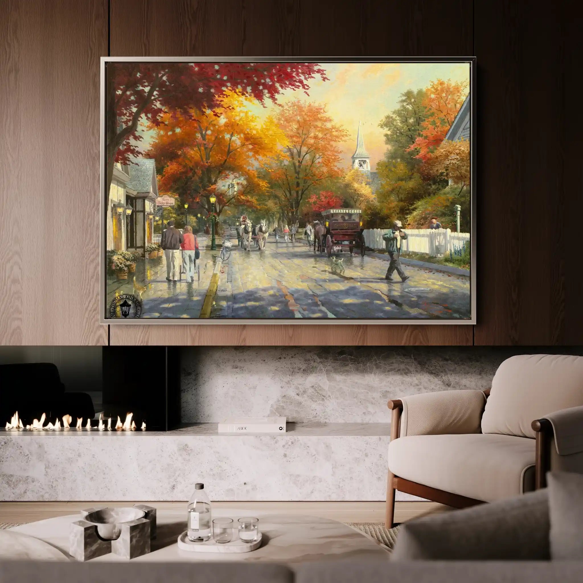 Landscape 068 Canvas Art 90 x 60 cm / Stretched on hidden frame