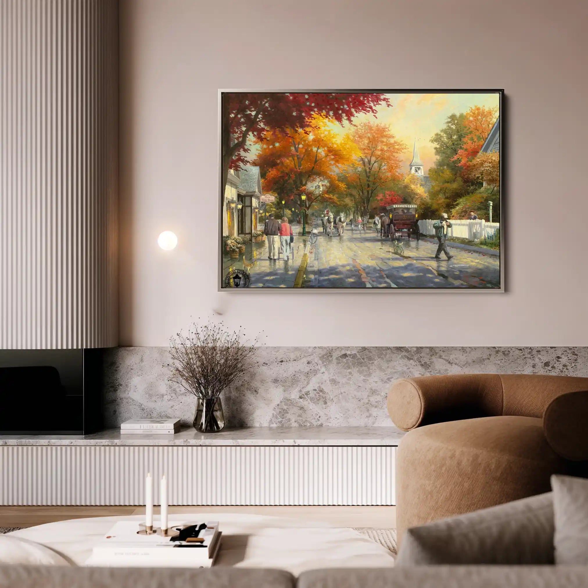 Landscape 068 Canvas Art 90 x 60 cm / Stretched on hidden frame