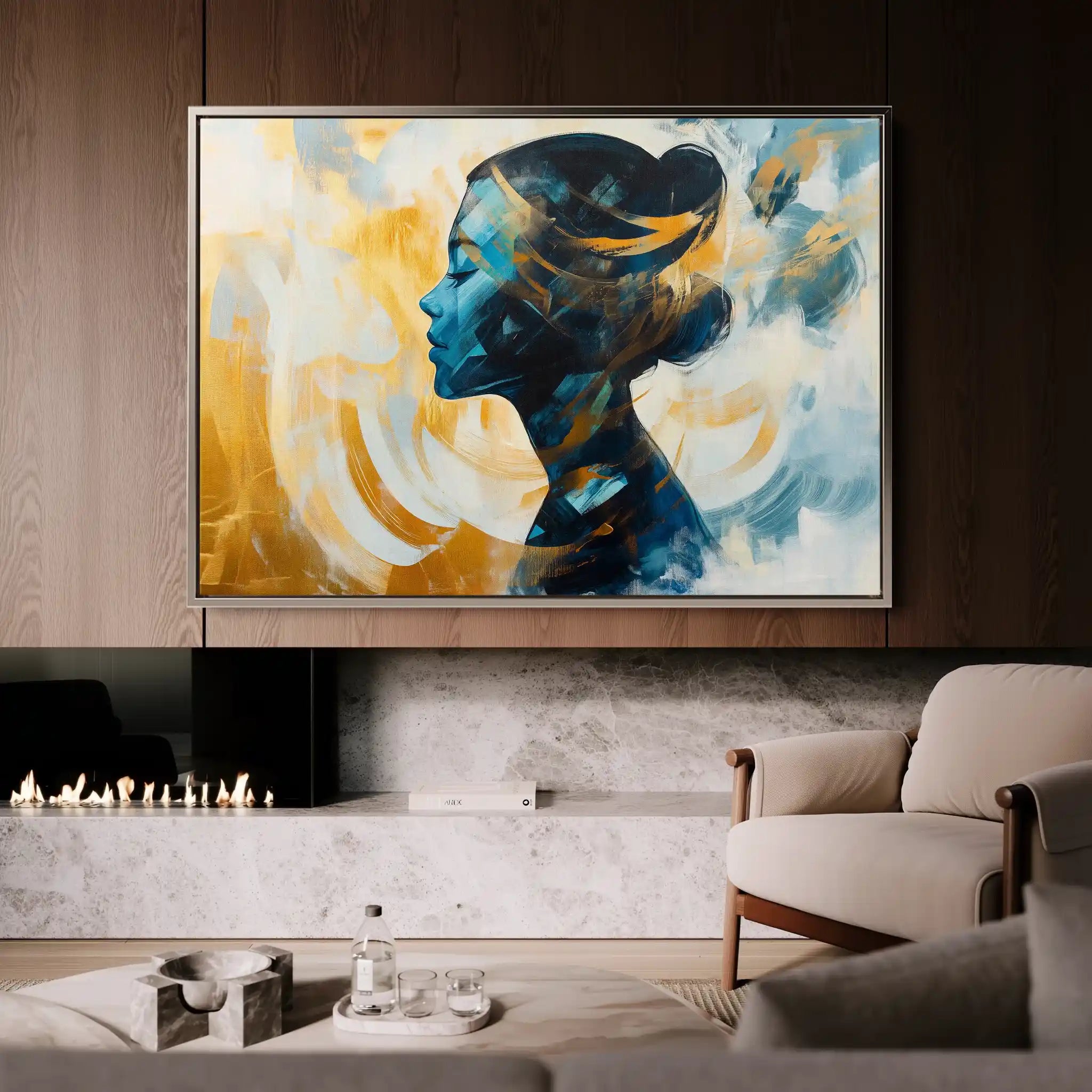 Portrait 068 Canvas Art 90 x 60 cm / Stretched on hidden frame