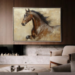 Horses 069 Canvas Art 90 x 60 cm / Stretched on hidden frame