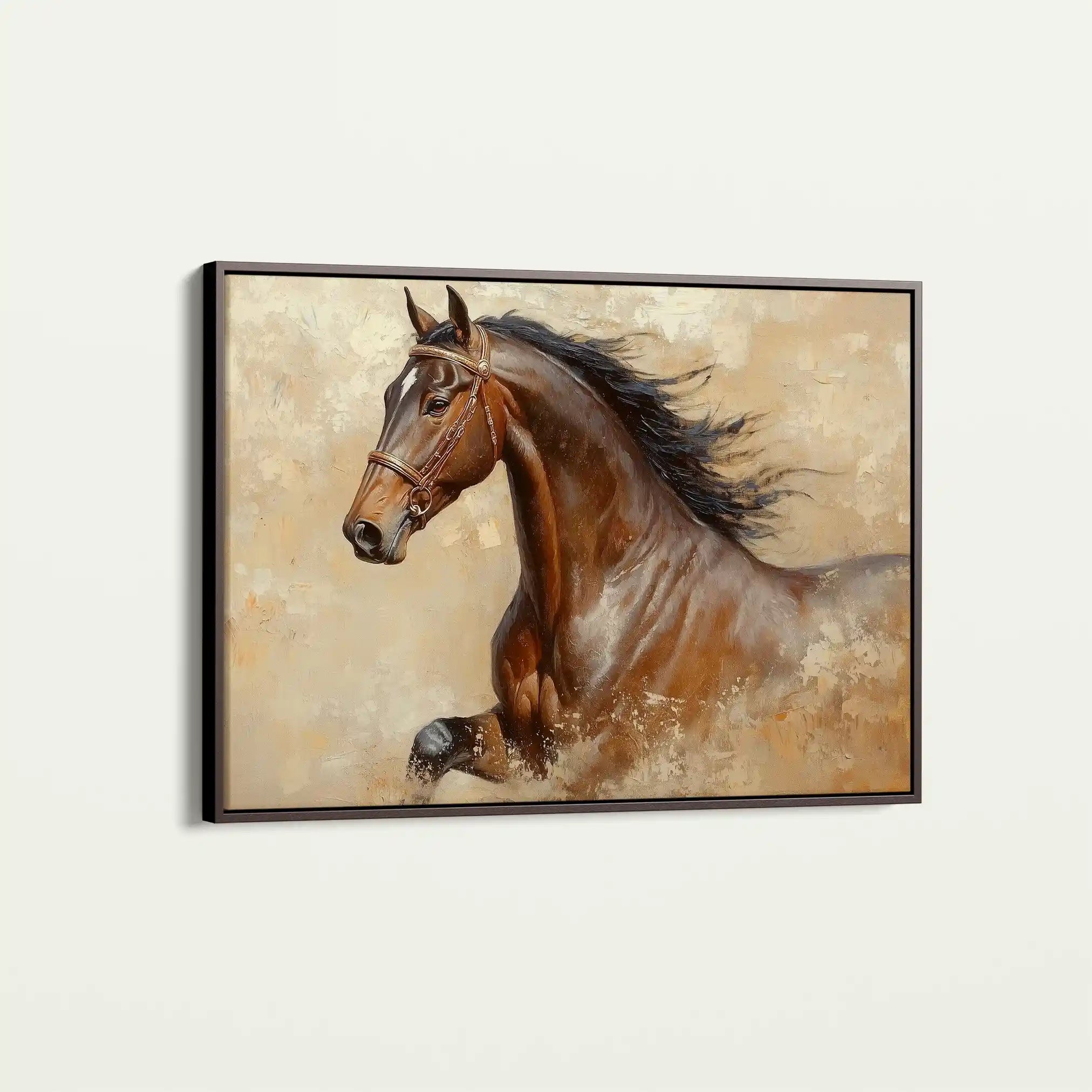 Horses 069 Canvas Art 90 x 60 cm / Stretched on hidden frame