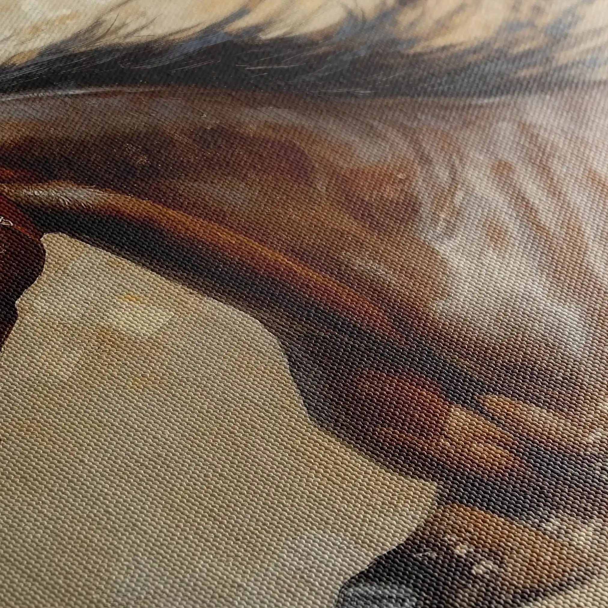 Horses 069 Canvas Art 90 x 60 cm / Stretched on hidden frame