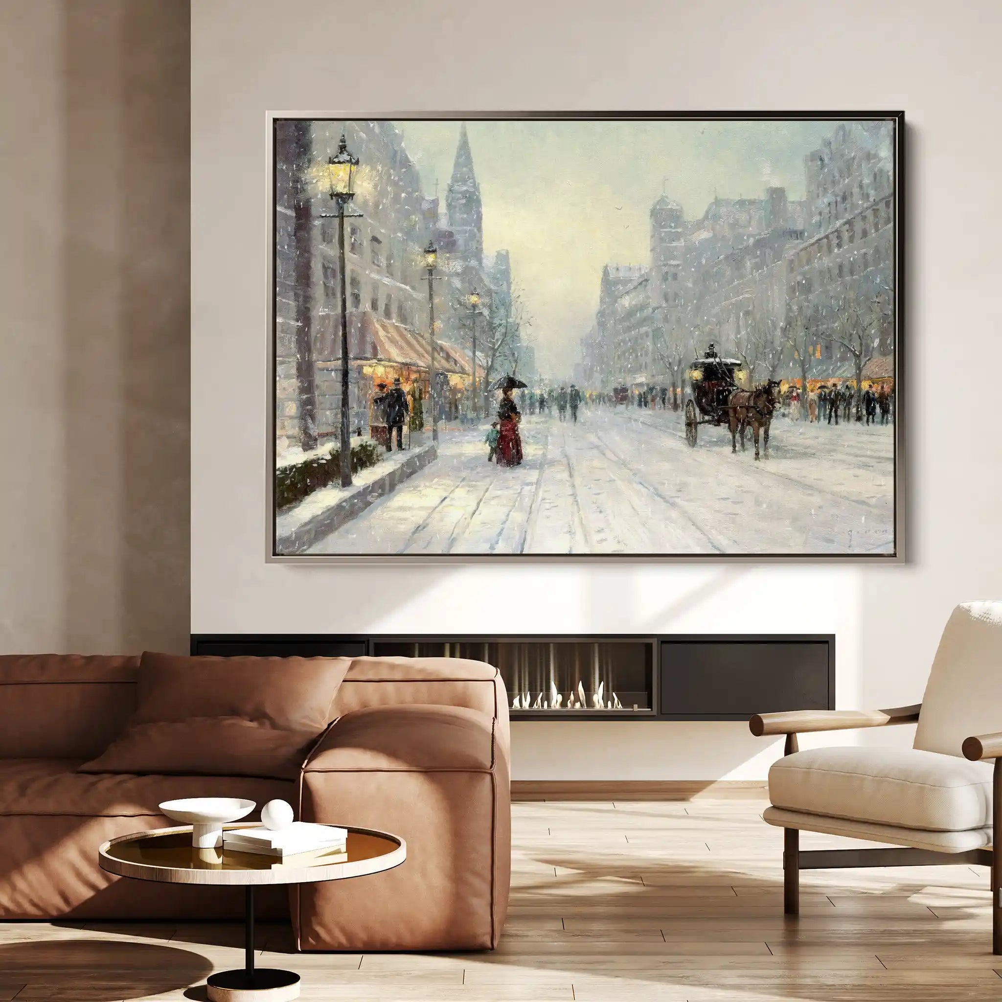 Landscape 069 Canvas Art 90 x 60 cm / Stretched on hidden frame