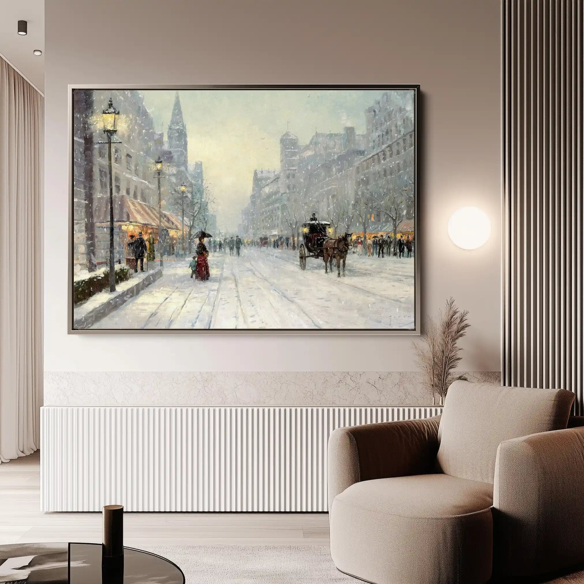 Landscape 069 Canvas Art 90 x 60 cm / Stretched on hidden frame