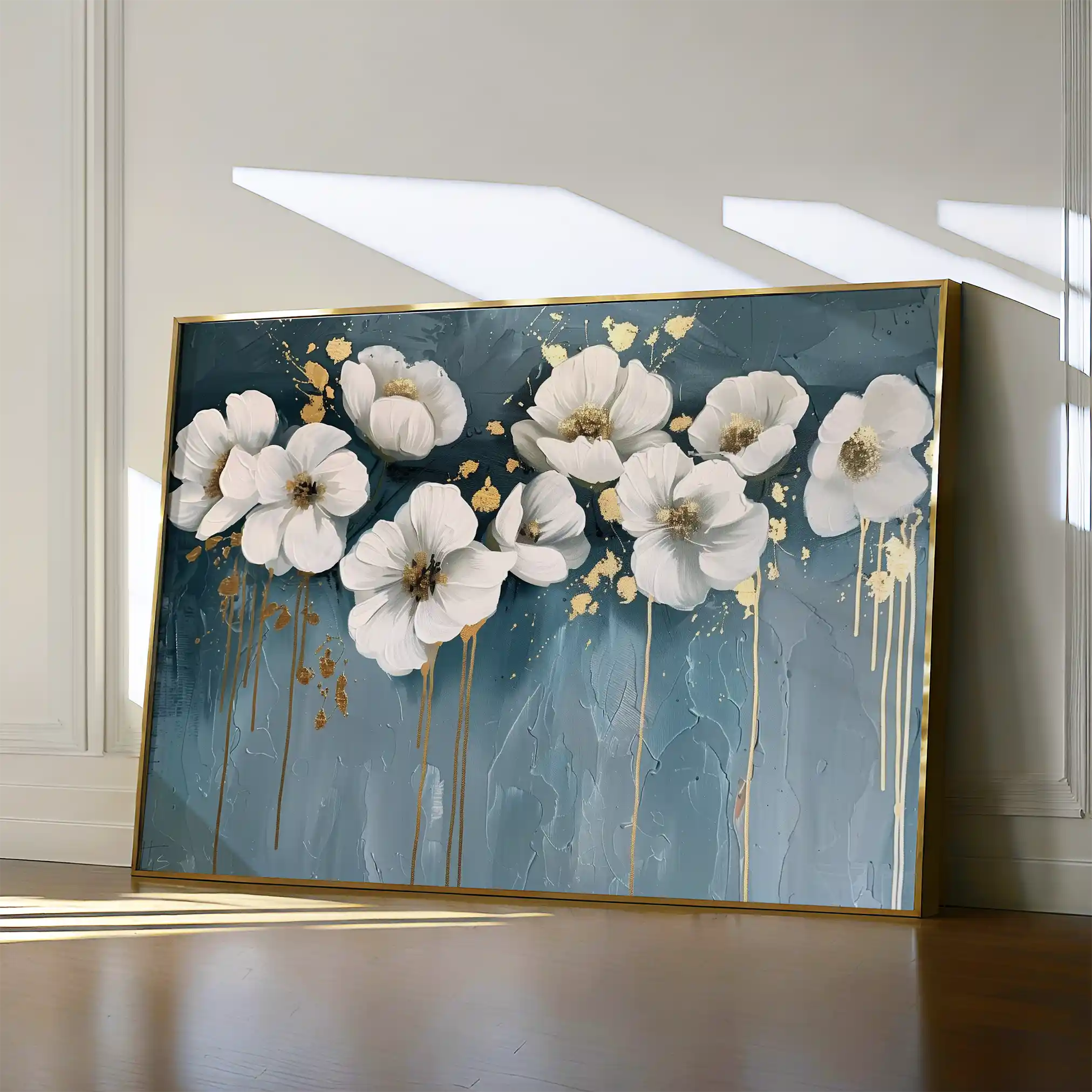 Floral Canvas Wall Art WAD070-F 90 x 60 cm / Stretched on hidden frame