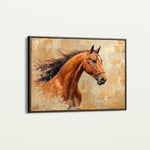 Horses 070 Canvas Art 90 x 60 cm / Stretched on hidden frame