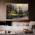 Landscape 070 Canvas Art 90 x 60 cm / Stretched on hidden frame