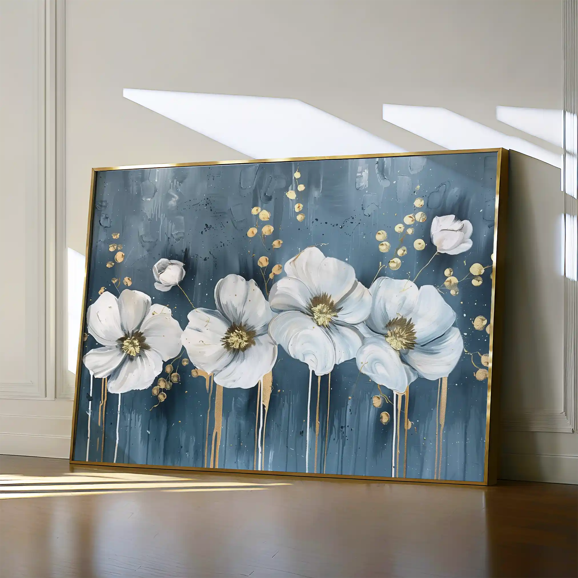 Floral Canvas Wall Art WAD071-F 90 x 60 cm / Stretched on hidden frame