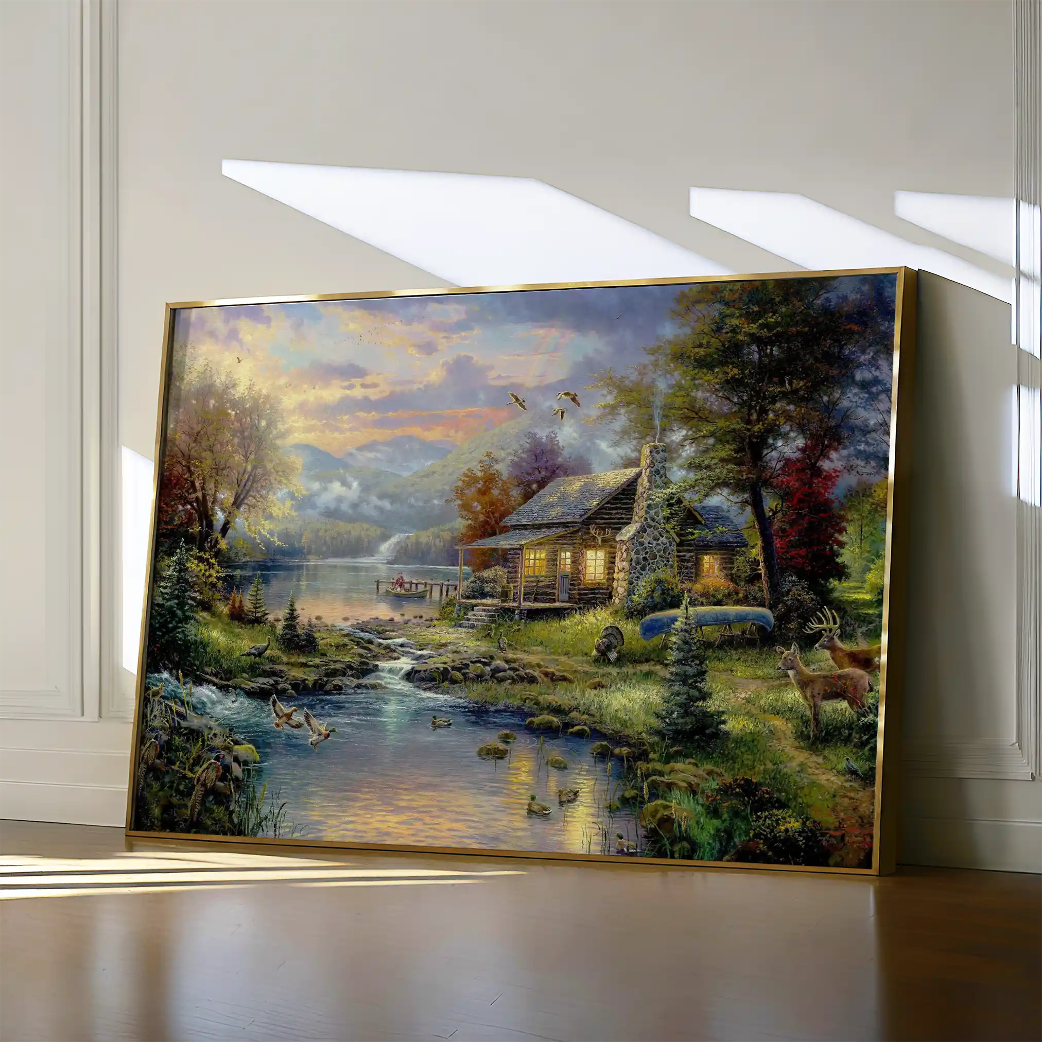 Landscape 071 Canvas Art 90 x 60 cm / Stretched on hidden frame