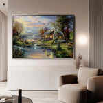Landscape 071 Canvas Art 90 x 60 cm / Stretched on hidden frame