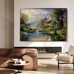Landscape 071 Canvas Art 90 x 60 cm / Stretched on hidden frame