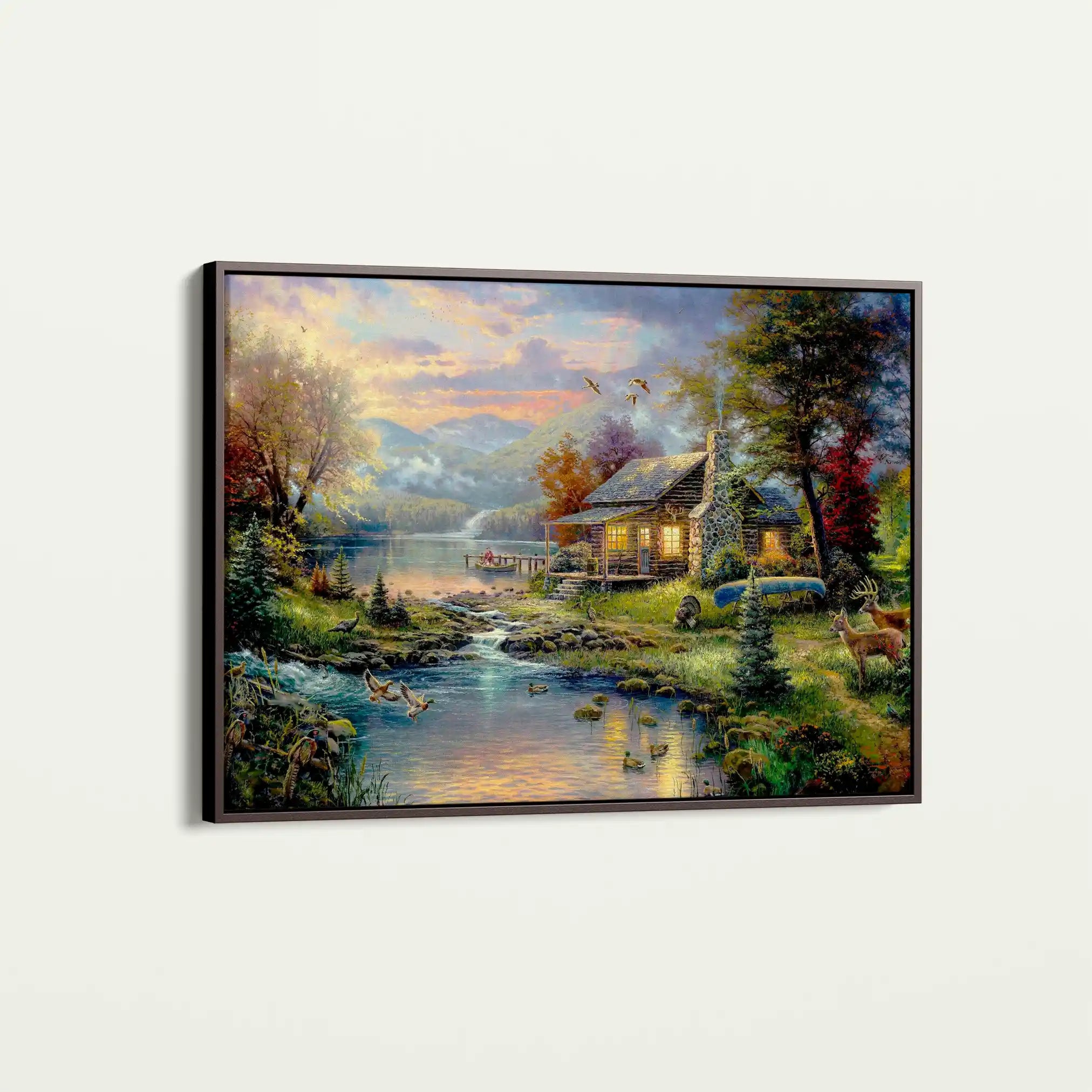 Landscape 071 Canvas Art 90 x 60 cm / Stretched on hidden frame