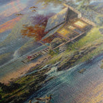 Landscape 071 Canvas Art 90 x 60 cm / Stretched on hidden frame