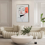 Portrait 071 Canvas Art 90 x 60 cm / Stretched on hidden frame