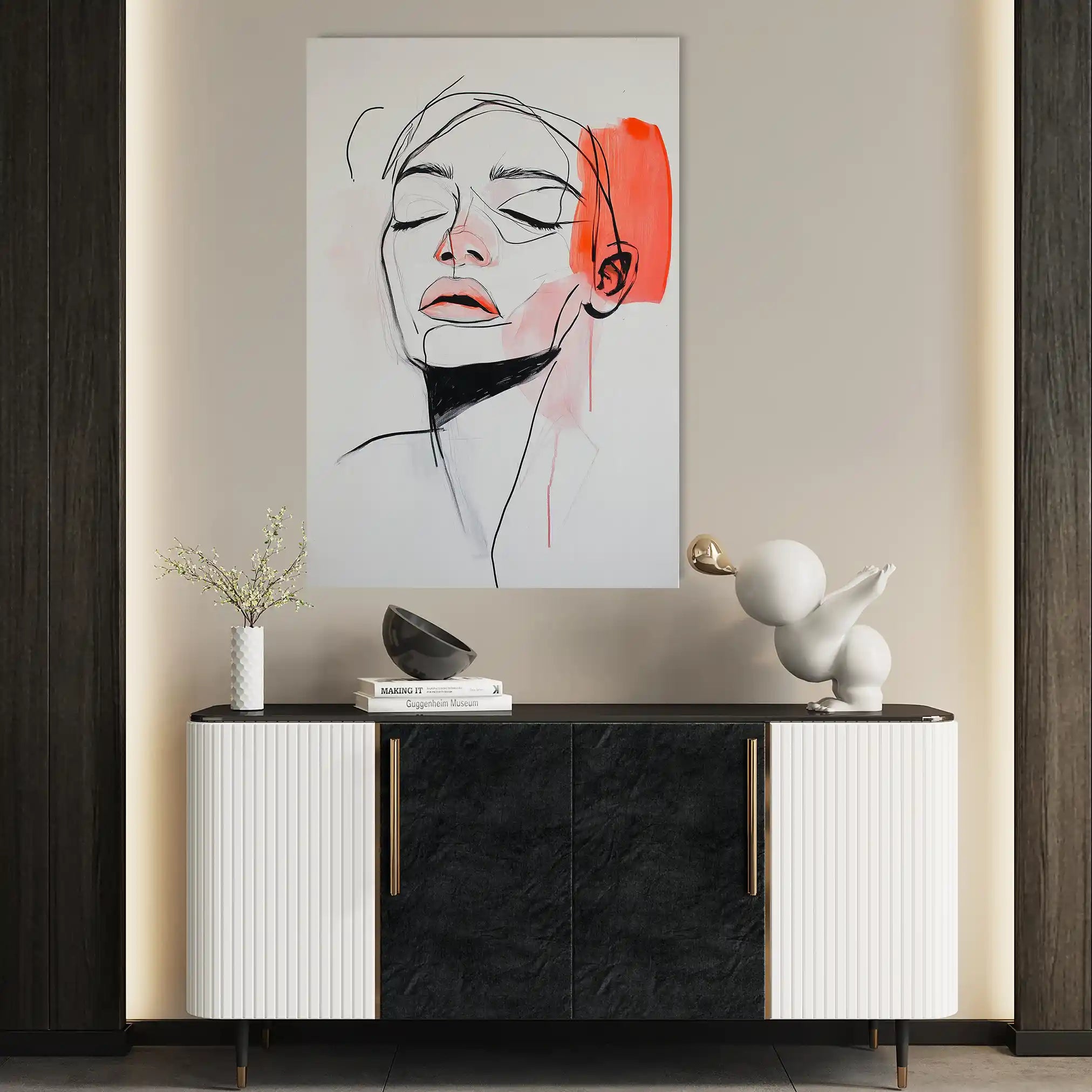 Portrait 071 Canvas Art 90 x 60 cm / Stretched on hidden frame