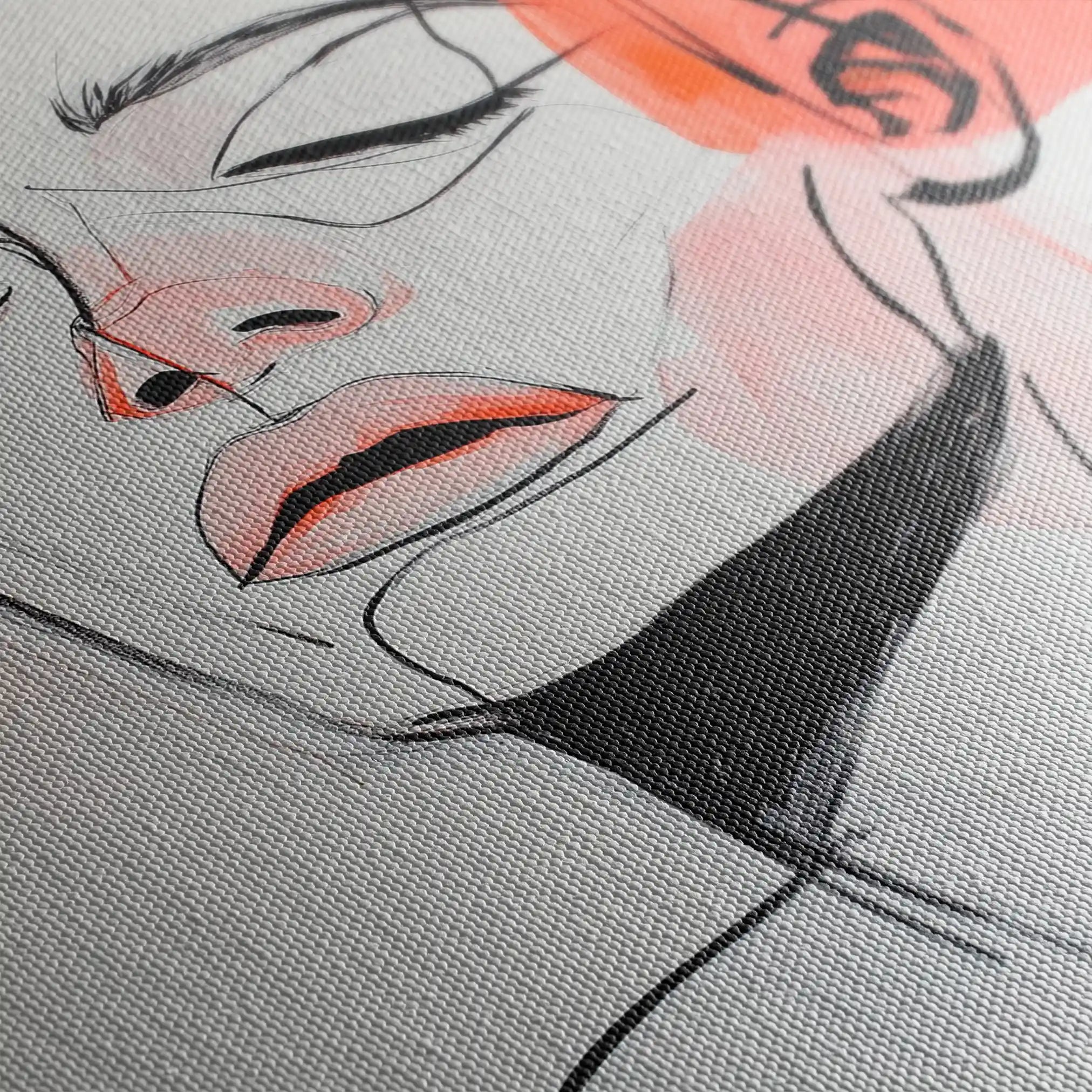 Portrait 071 Canvas Art 90 x 60 cm / Stretched on hidden frame