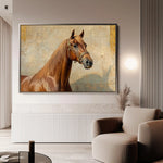 Horses 072 Canvas Art 90 x 60 cm / Stretched on hidden frame