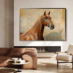 Horses 072 Canvas Art 90 x 60 cm / Stretched on hidden frame