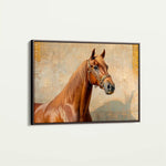 Horses 072 Canvas Art 90 x 60 cm / Stretched on hidden frame