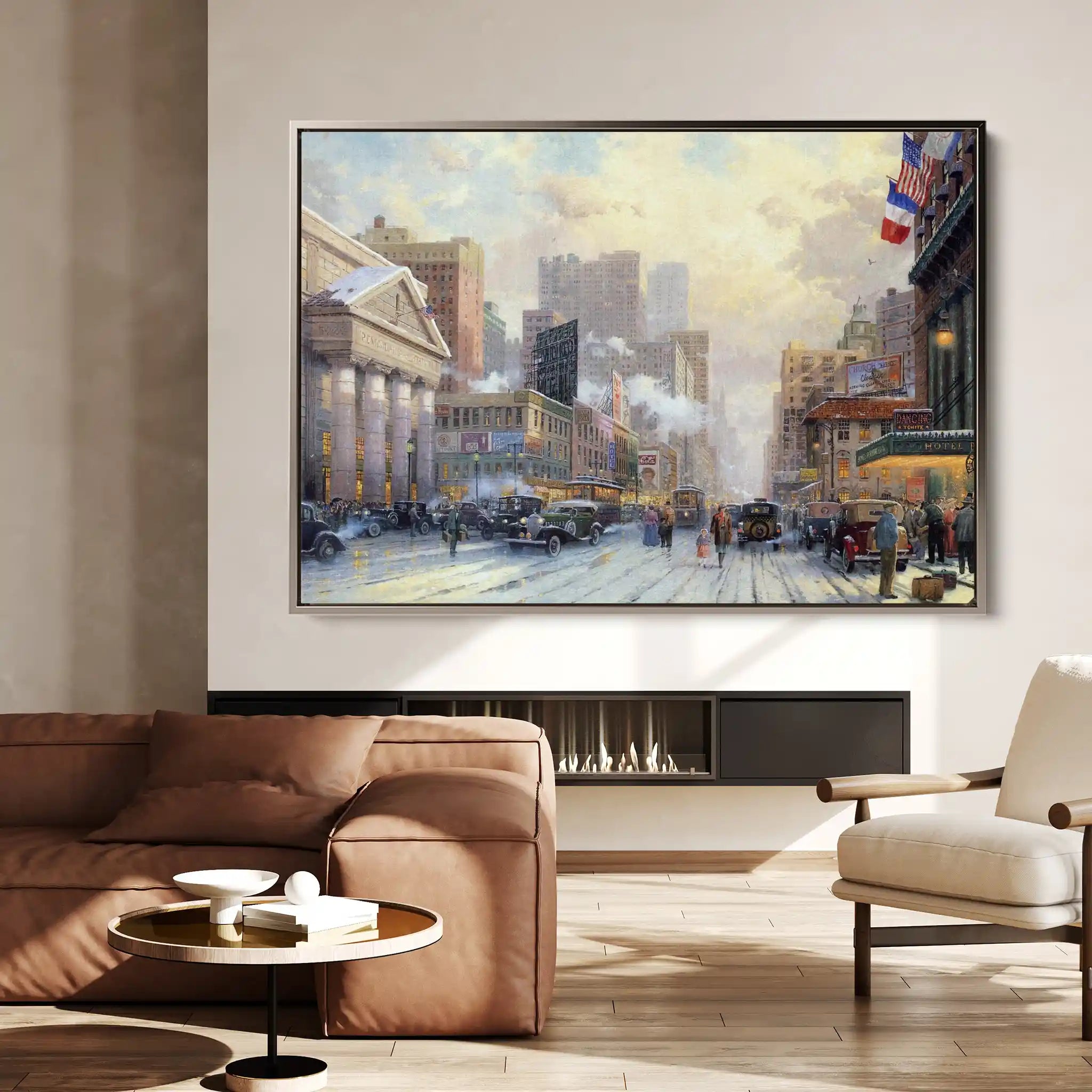 Landscape 072 Canvas Art 90 x 60 cm / Stretched on hidden frame