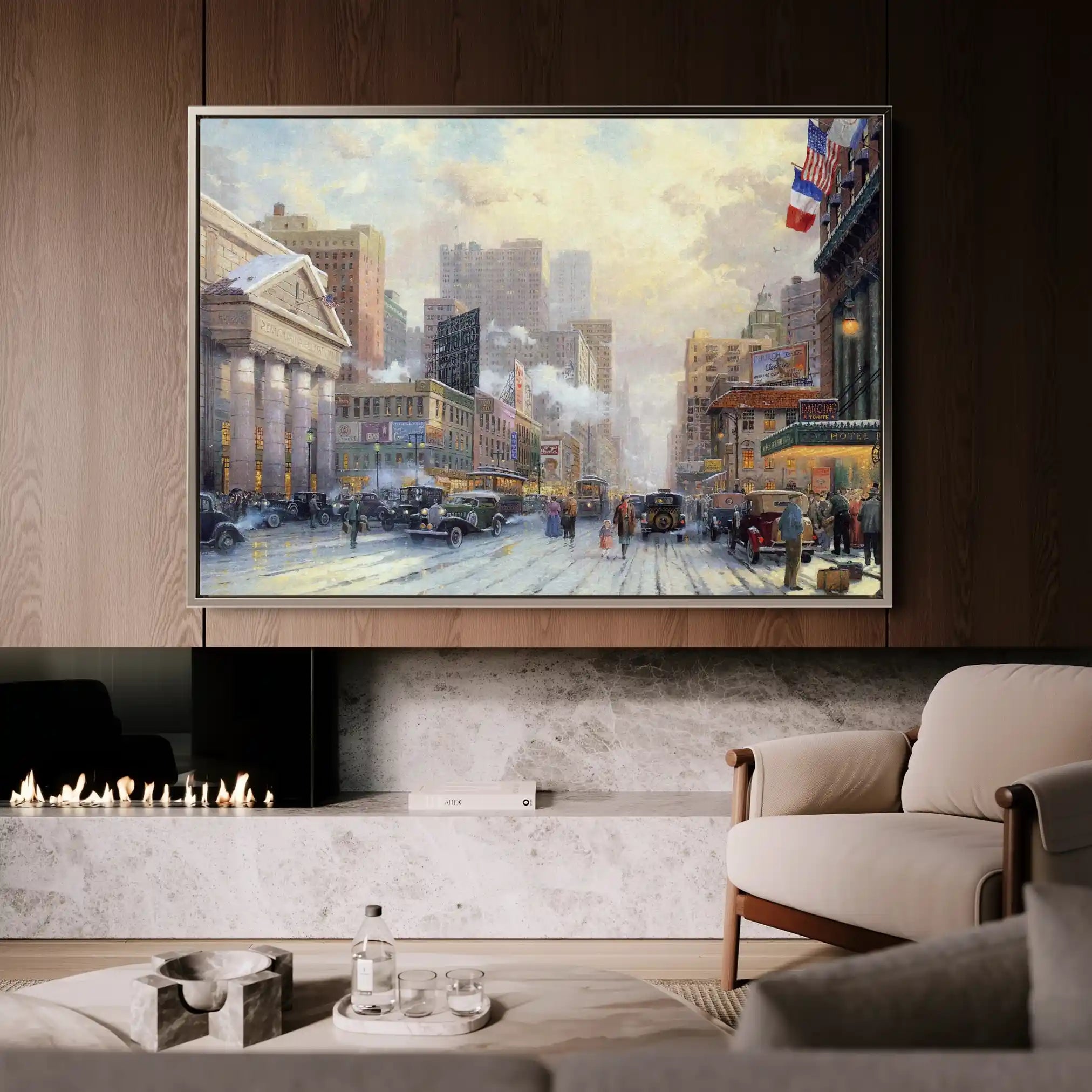 Landscape 072 Canvas Art 90 x 60 cm / Stretched on hidden frame