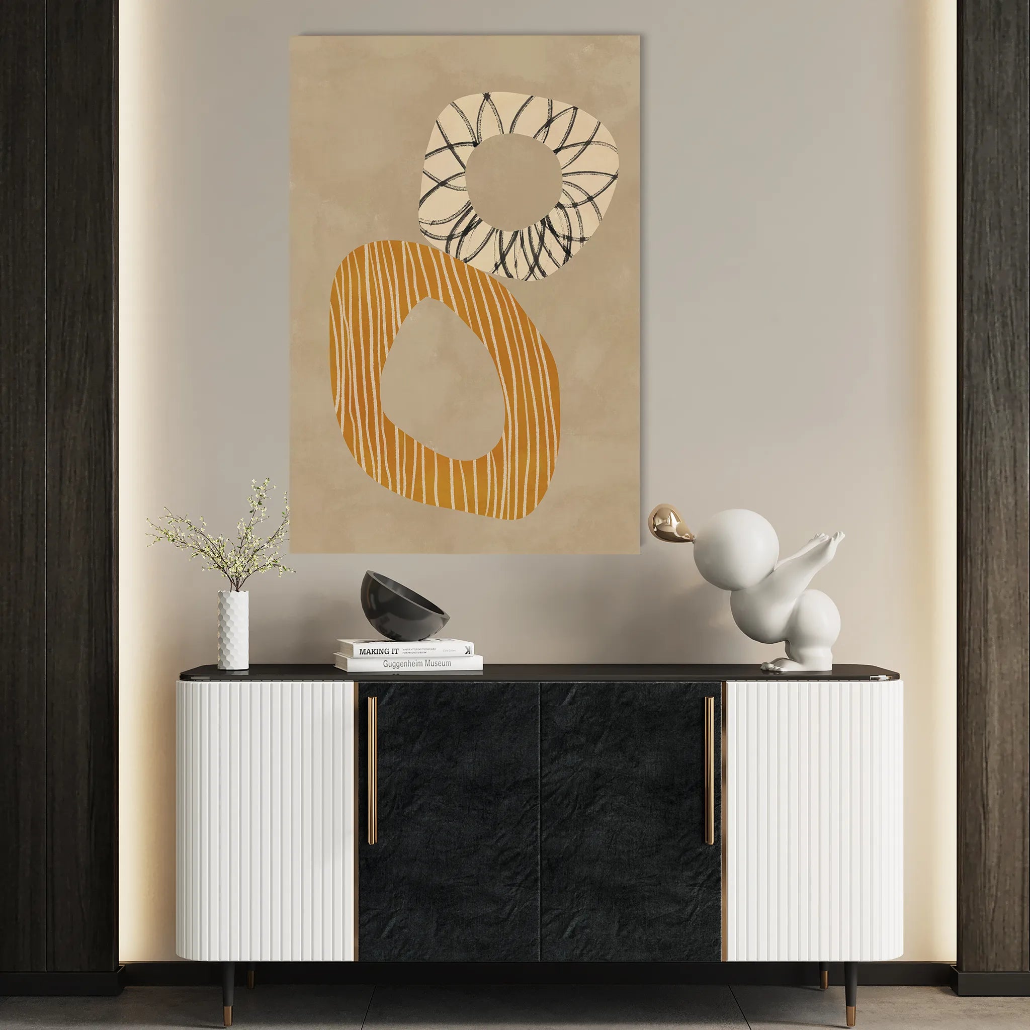 Boho Canvas Wall Art WAD073-BH 90 x 60 cm / Stretched on hidden frame