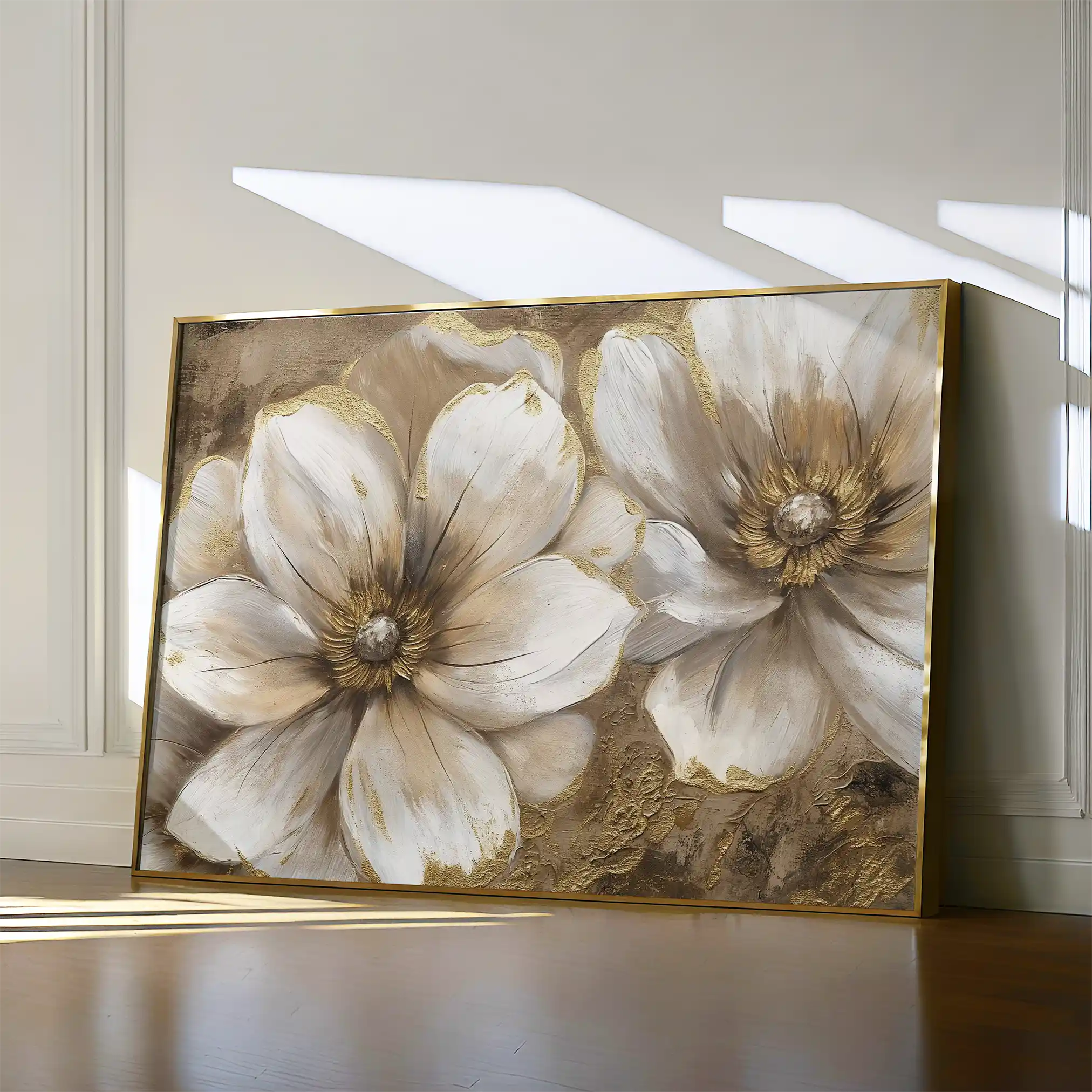 Floral Canvas Wall Art WAD073-F 90 x 60 cm / Stretched on hidden frame