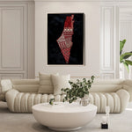 Palestine 073 Canvas Art 90 x 60 cm / Stretched on hidden frame
