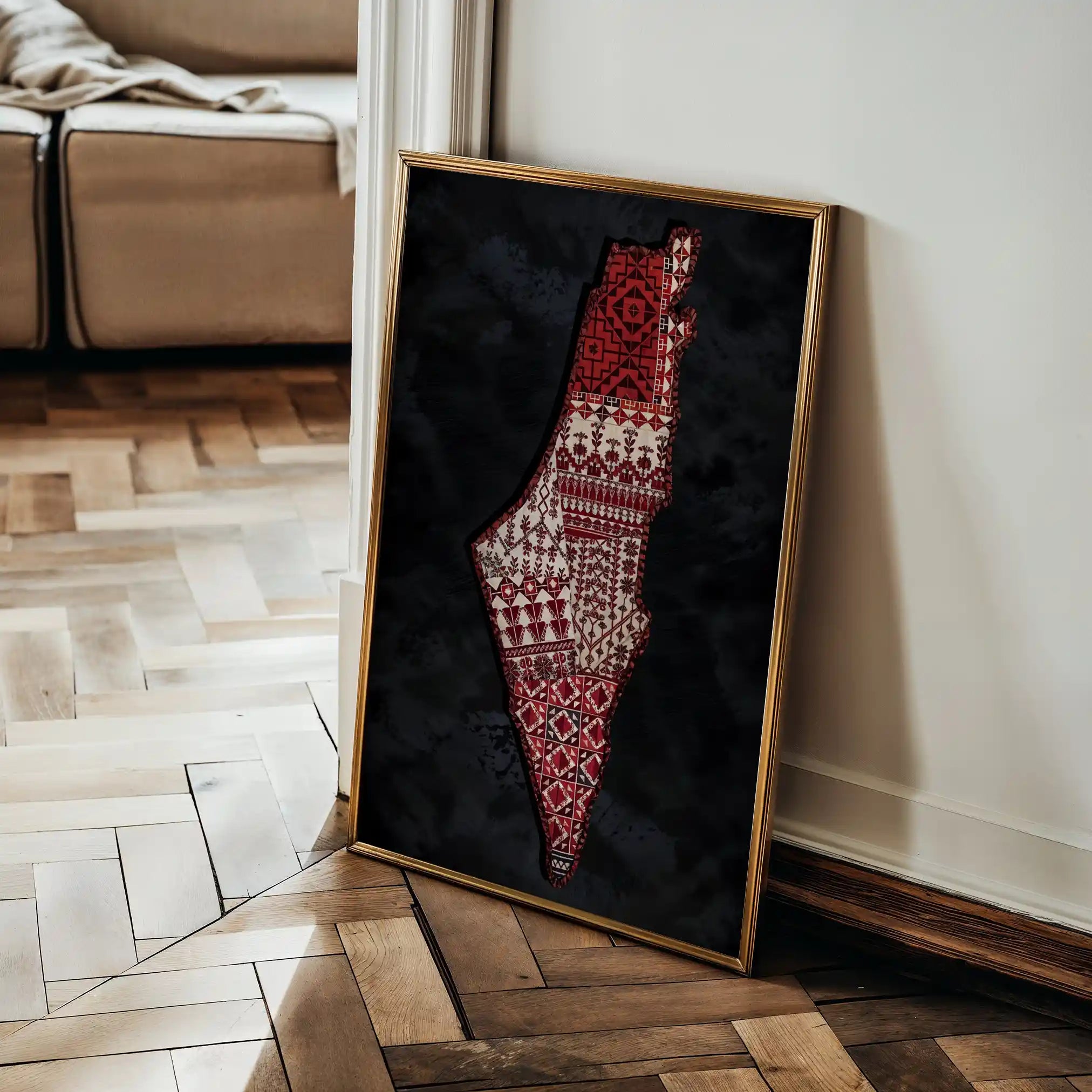 Palestine 073 Canvas Art 90 x 60 cm / Stretched on hidden frame