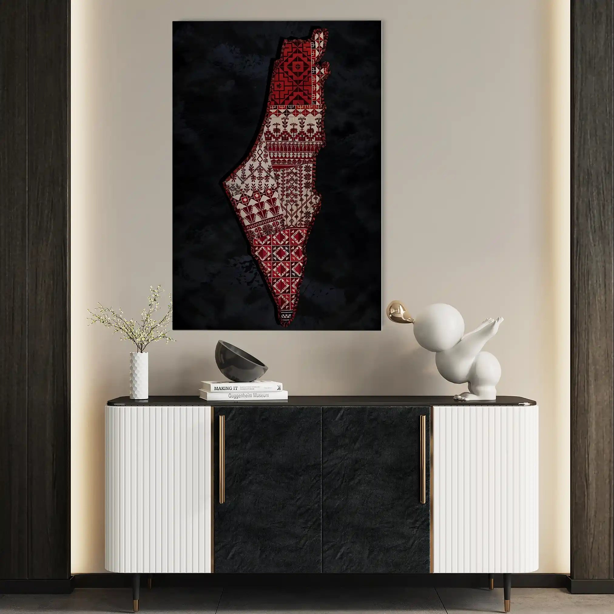 Palestine 073 Canvas Art 90 x 60 cm / Stretched on hidden frame