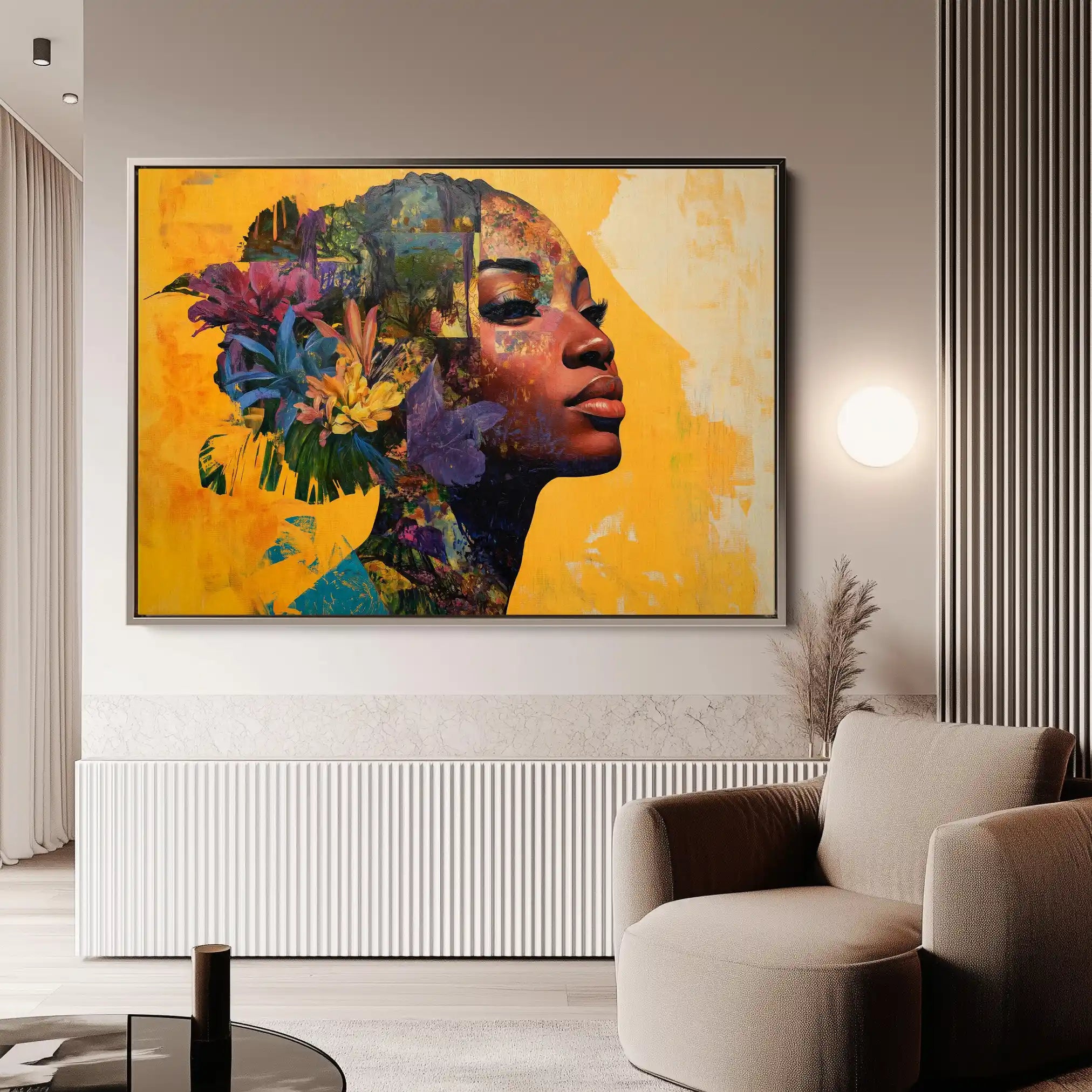 Portrait 073 Canvas Art 90 x 60 cm / Stretched on hidden frame